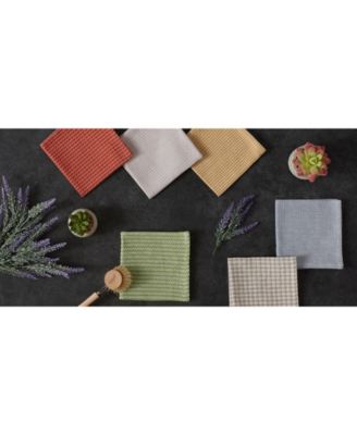 Everyday Kitchen Collection Assorted Dishcloth Set, 12x12", Stonewash Blue, 5 Count