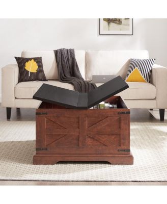 Streamdale Rustic Oak Coffee Table with Hidden Storage