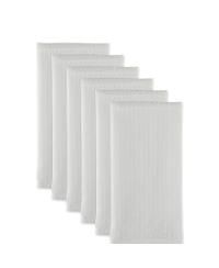 Cotton Kitchen Collection Dishtowel Set, 18x26", White, 6 Piece