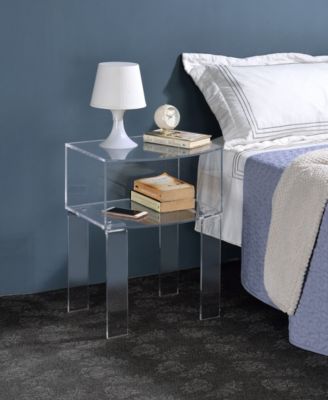 Fox Hill Trading Hartman 23.5" Acrylic End Table - Clear