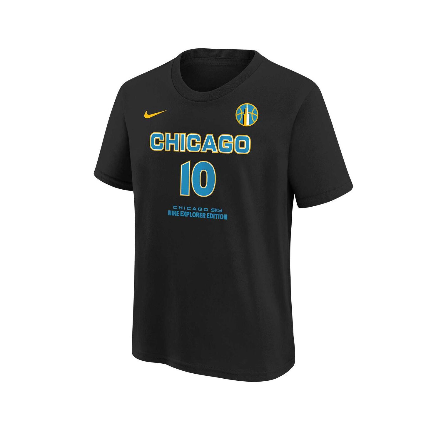 Nike Big Boys and Girls Kamilla Cardoso Black Chicago Sky 2024 WNBA Draft Name & Number T-Shirt