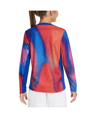 Big Boys and Girls Red/Blue USMNT 2024 Academy Pro Pre-Match Long Sleeve Top