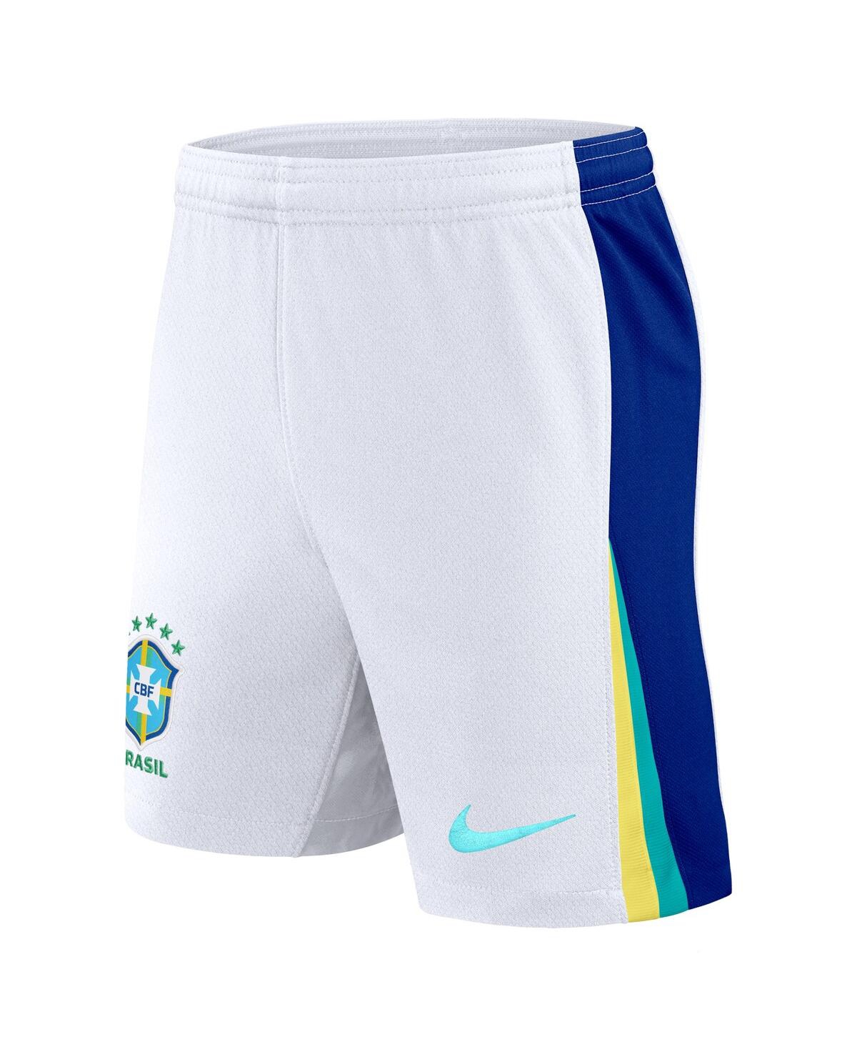 Nike Men's White Brazil National Team 2024 Away Stadium Shorts In White