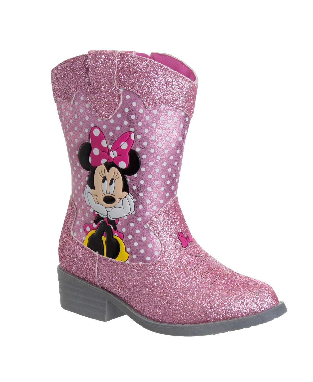 Disney Babies' Toddler Girls Minnie Mouse Cowboy Boots In Pink
