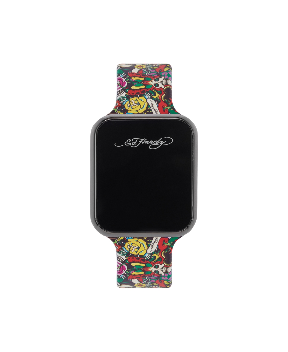 Men's Multicolor Silicone Strap Watch 45mm - Black, Multicolor