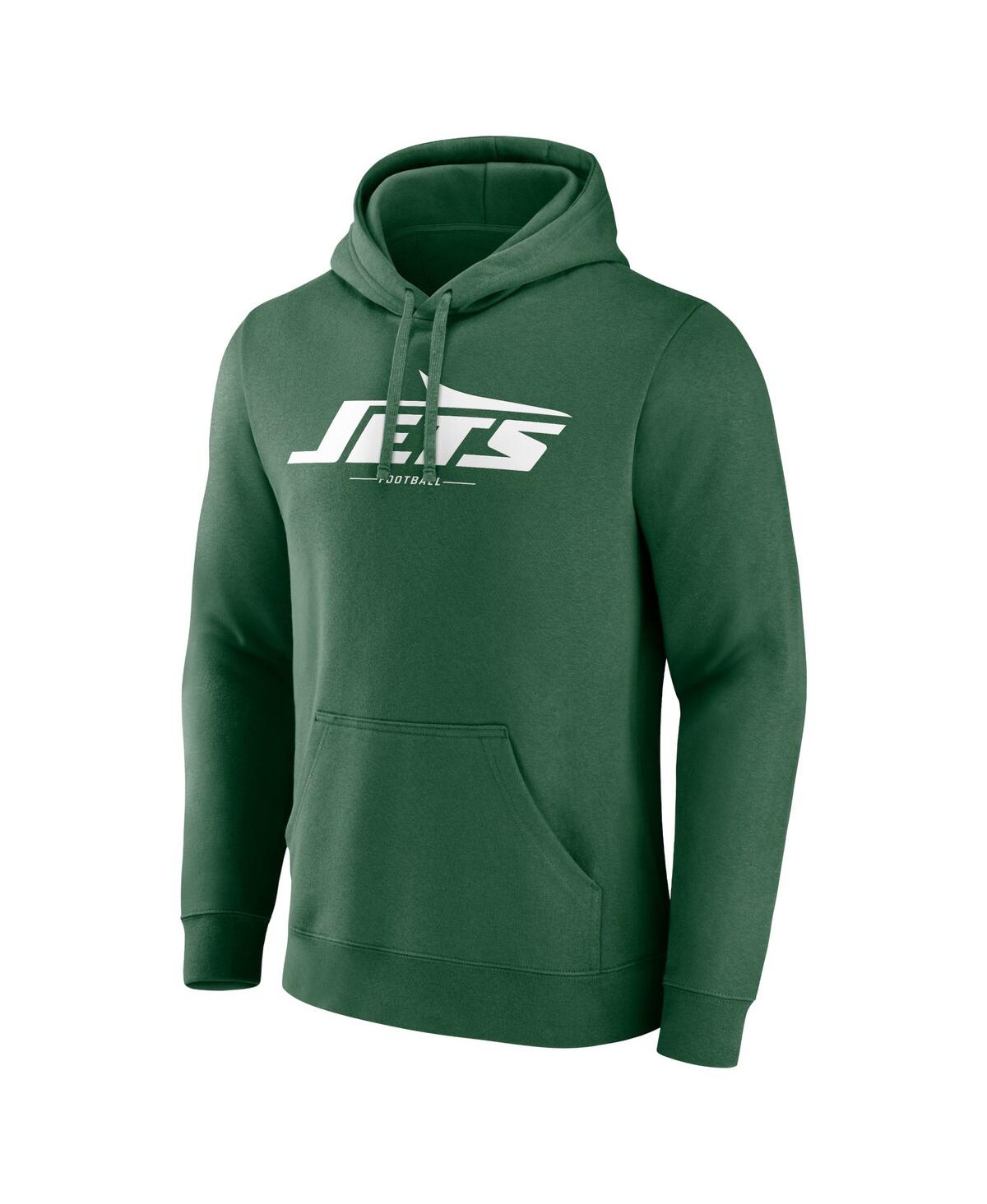 Fanatics Men'sNew York Jets Team Lockup Pullover Hoodie - Green