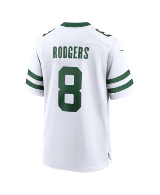 Men's Aaron Rodgers Legacy White New York Jets Game Jersey