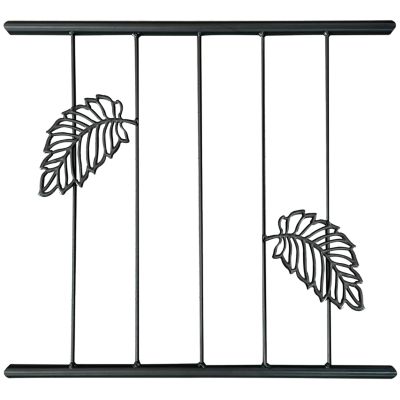 Streamdale Outdoor Black Metal Garden Arbor Archway