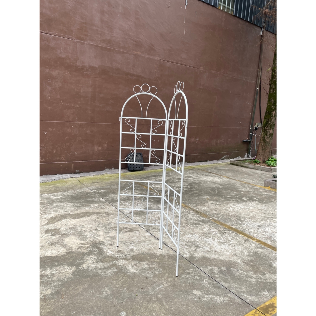 Streamdale Furniture Metal Garden Trellis Set - 2 Pieces, Outdoor Plant Support