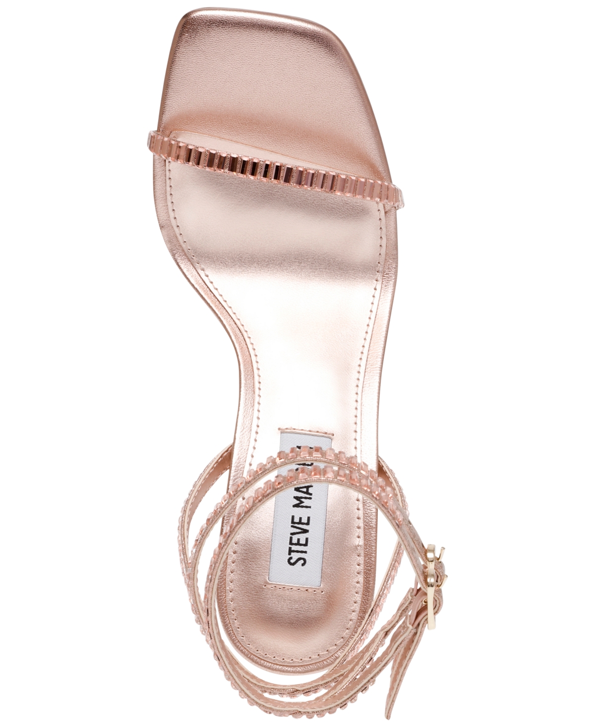 Steve Madden Women's Thierry Ankle-Wrap Rhinestone Dress Sandals -Rhinestone