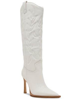 Steve Madden Women's Kinzee Stiletto Western Tall Dress Boots - Macy's