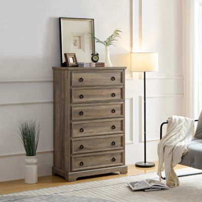 6-Drawer Dresser for Bedroom, Closet & Living Room Storage
