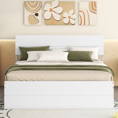 Streamdale Modern Full Bed with Trundle & 2 Drawers