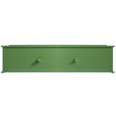 Stylish 71-Inch TV Stand with Antique Green Glass Door