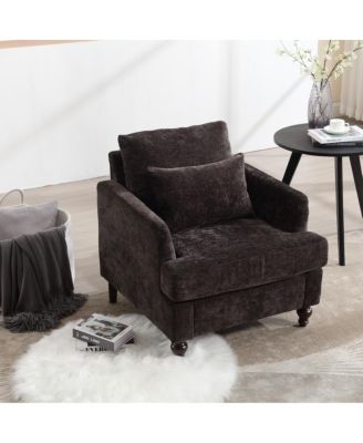 Wood Frame Armchair, Modern Accent Chair Lounge Chair For Living Room