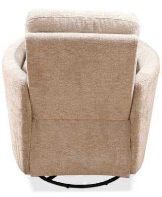 Gardley 38" Fabric Power Swivel Recliner, Created for Macy's