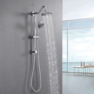6 Inch Rain Shower Head With Handheld Shower Head Bathroom Rain Shower System