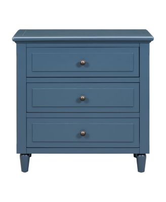 Streamdale 3-Drawer Nightstand Storage Wood Cabinet