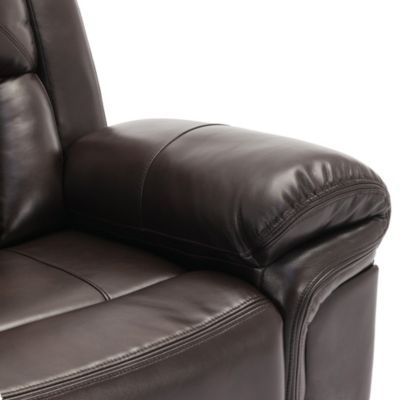 Manual Recliner Chair with LED Lights for Home Theater