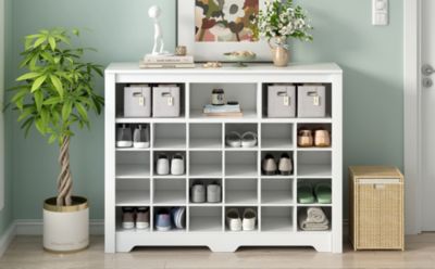 Streamdale Sleek 24 Shoe Cubby Console & Sideboard