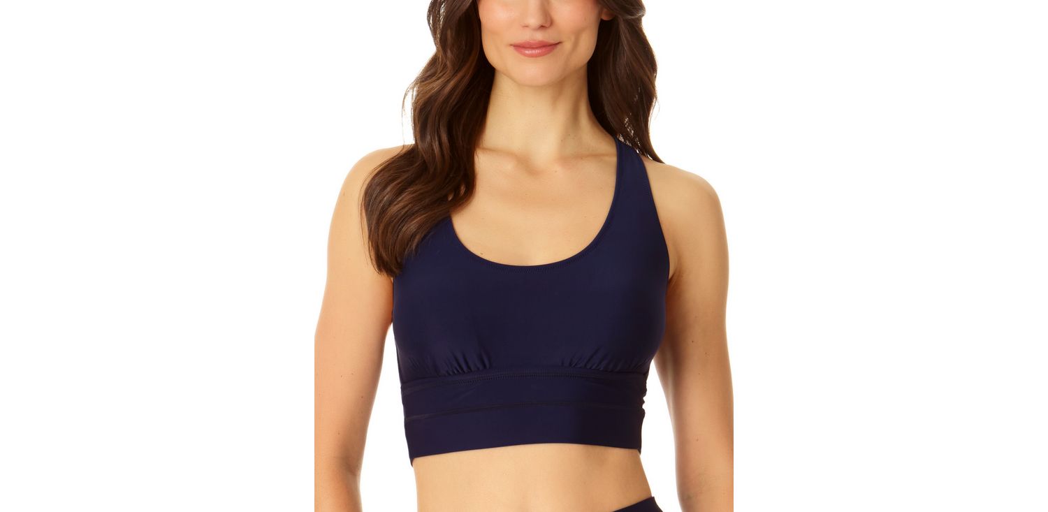 Women's Banded Halter Longline Bra Top