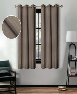 Linen-Inspired Classic Room Darkening Modern Fade Resistant 8-Piece Curtain Set with Grommet Header Top, 42" X 63"