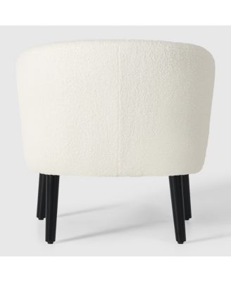 29" Wide Mid Century Modern Club Barrel Accent Armchair, Set of 2