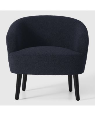 29" Wide Mid Century Modern Club Barrel Accent Armchair, Set of 2