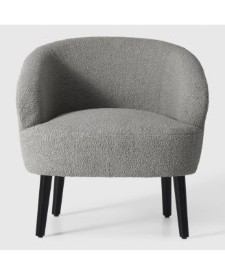 29" Wide Mid Century Modern Club Barrel Accent Armchair