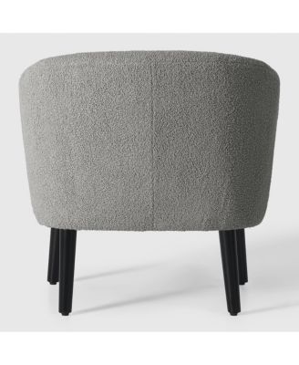 29" Wide Mid Century Modern Club Barrel Accent Armchair