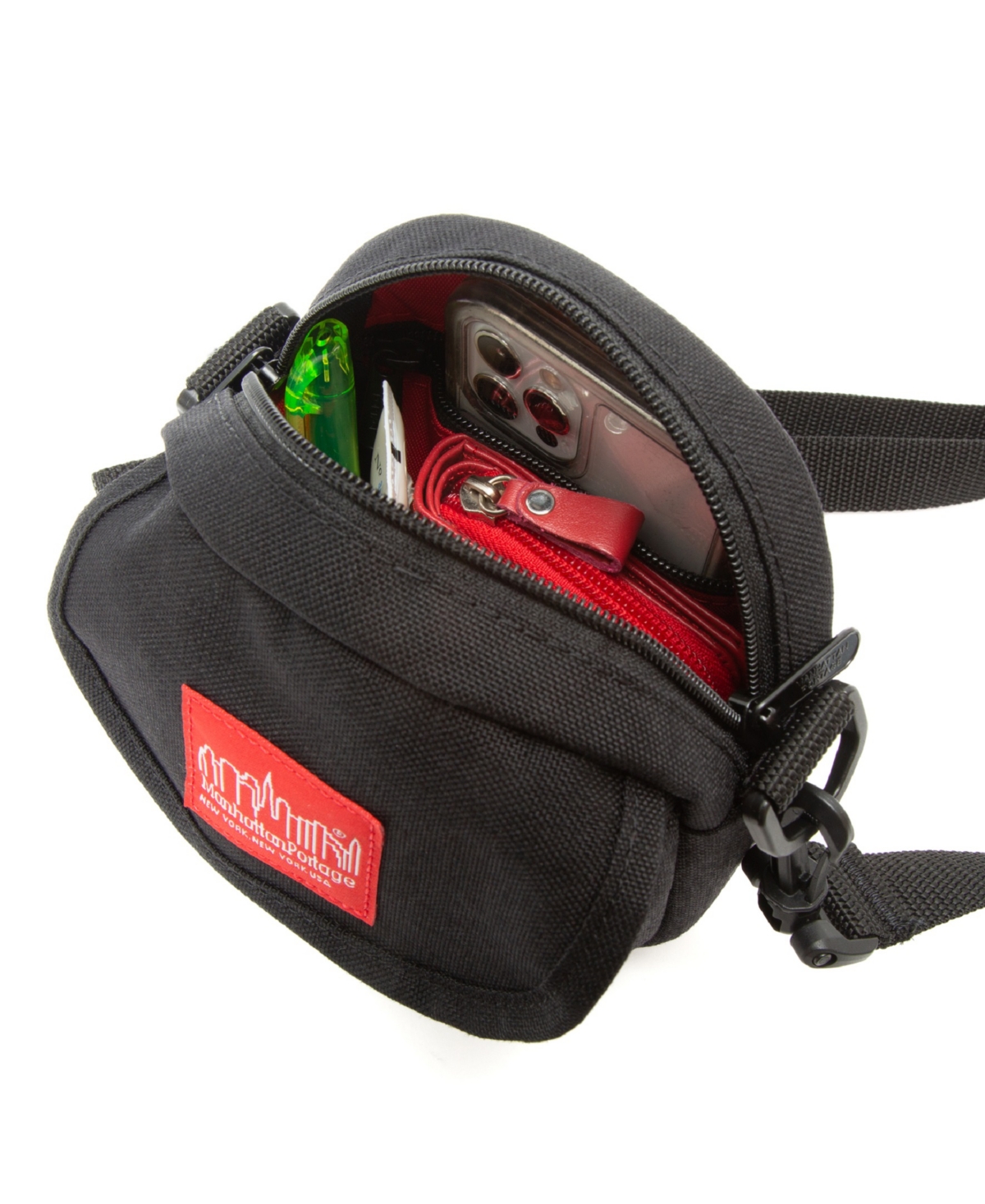 Manhattan Portage Hudson Coradura Handbag In Black