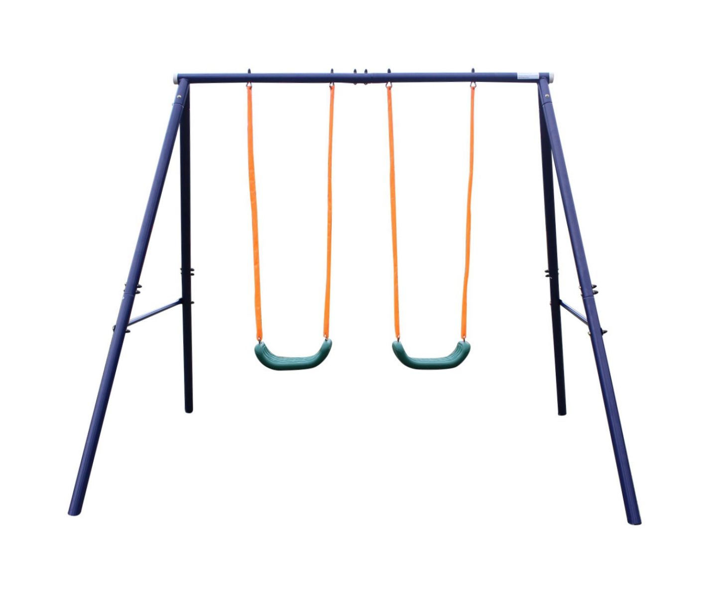 Детские игрушки Streamdale Furniture Streamdale Two Station Steel A-Frame Swing Set with Two Swing Seats, Ages 3-8, цвет: Синий — фото 9