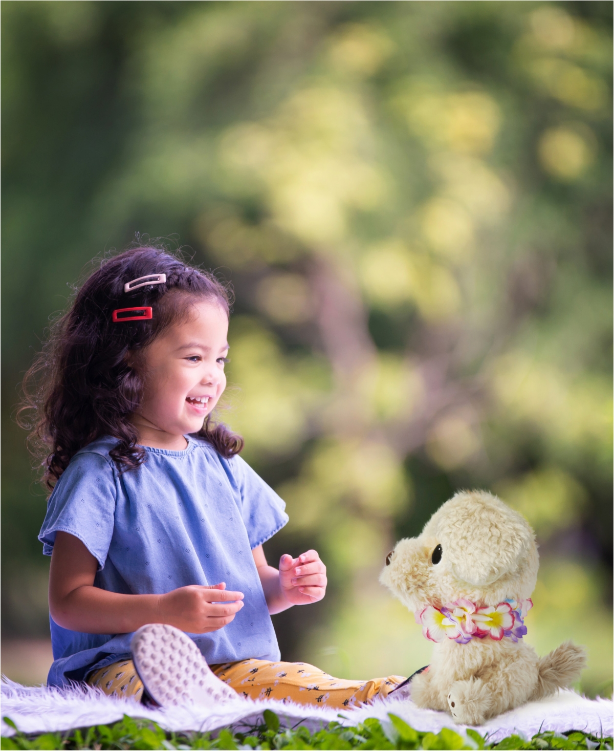 Geoffrey's Toy Box 10" Plush Golden Retriever With Lei, Created For Macy's In Light,pastel Brown