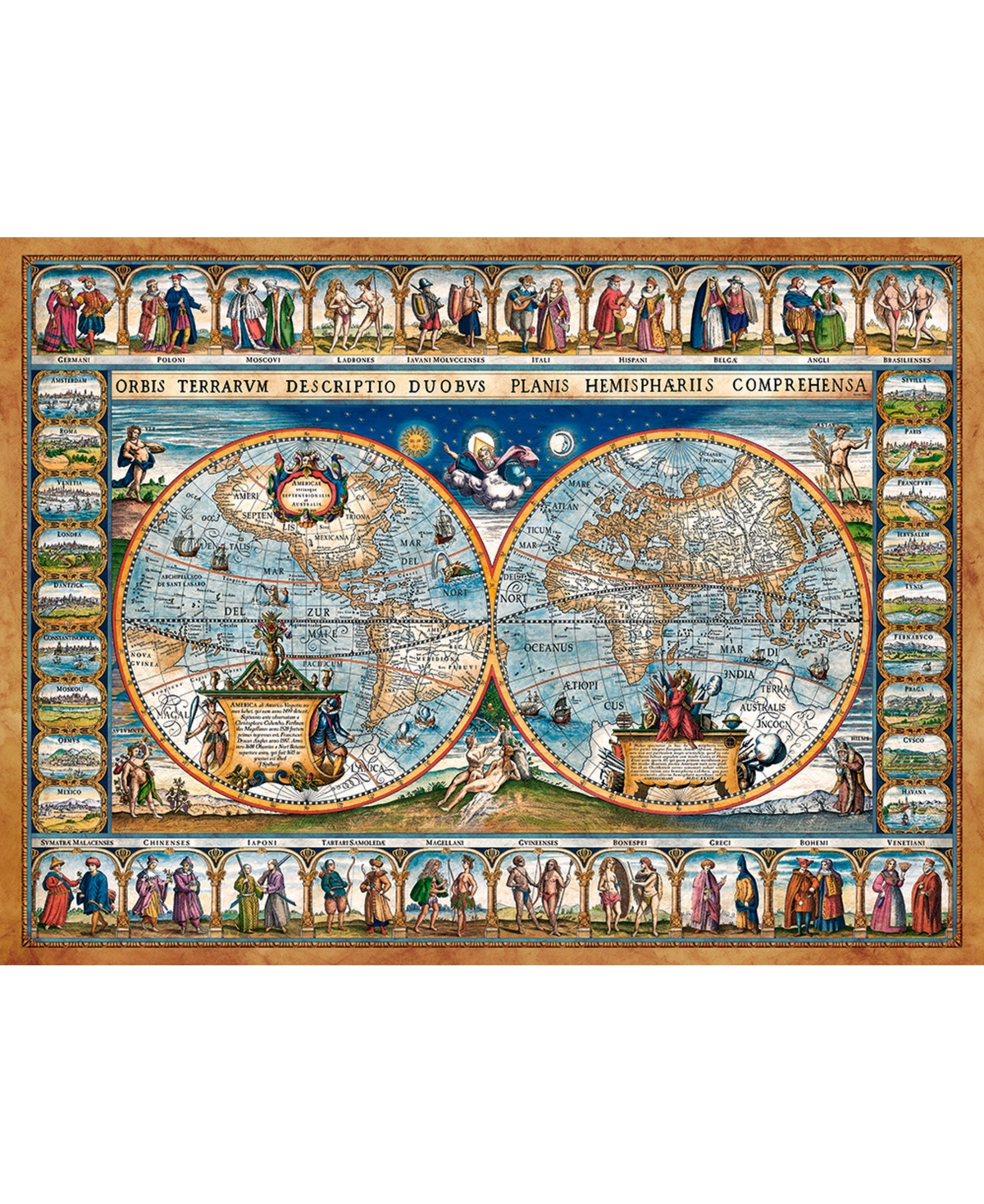 Shop Castorland Map Of The World, 1639 2000 Piece Jigsaw Puzzle In Multicolor