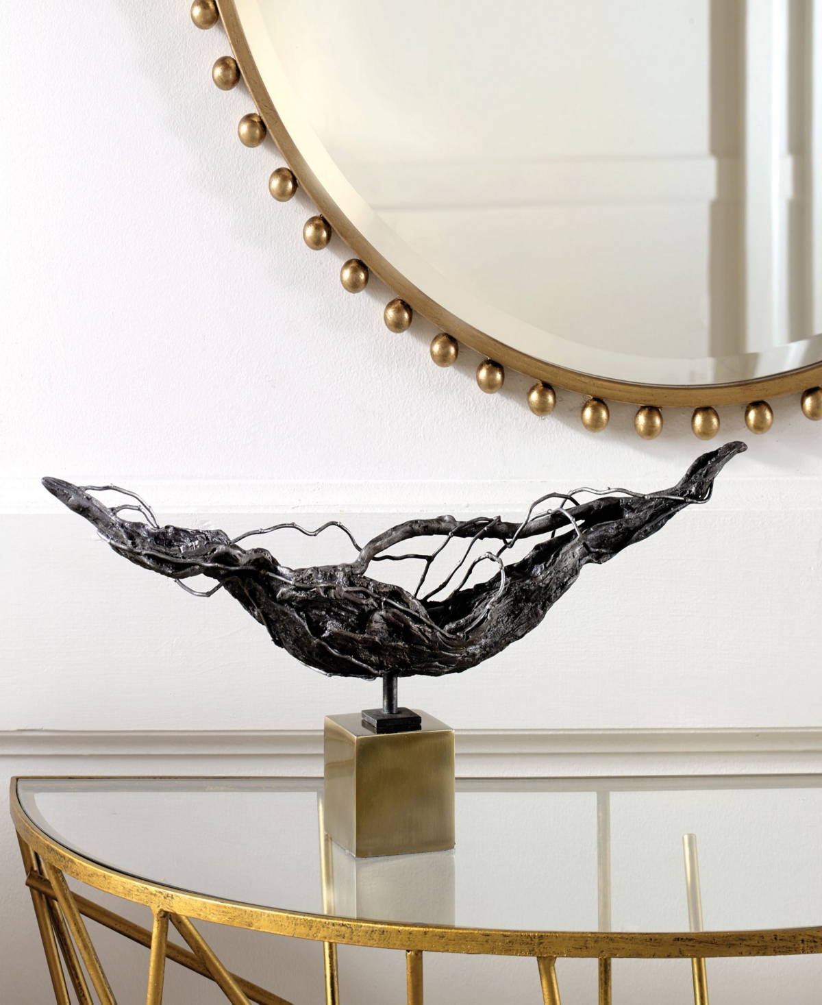 Uttermost Tranquility Sculpture In Brass