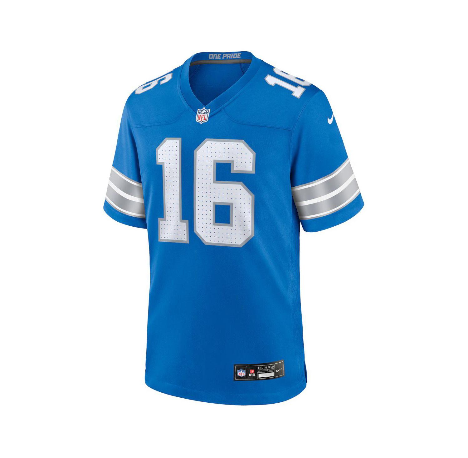 Men's Jared Goff Blue Detroit Lions Game Jersey