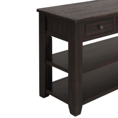 48" Solid Wood Console Table with 3 Drawers, Sturdy Construction, Easy Assembly – Console Table