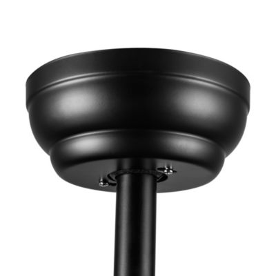 60 In Integrated LED Ceiling Fan Lighting With Black Abs Blade