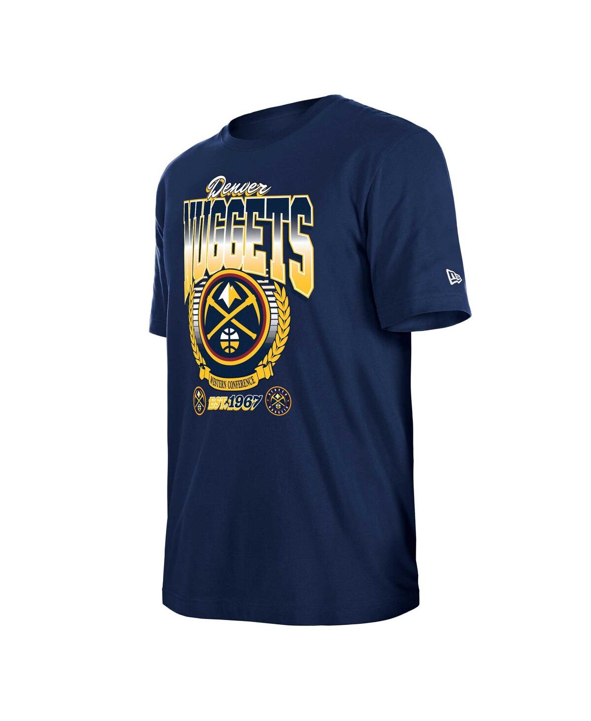 NEW ERA MEN'S AND WOMEN'S NAVY DENVER NUGGETS SUMMER CLASSICS T-SHIRT 