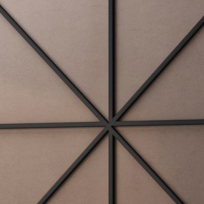 Streamdale 39" Wall Mount Circular Mirror, Black