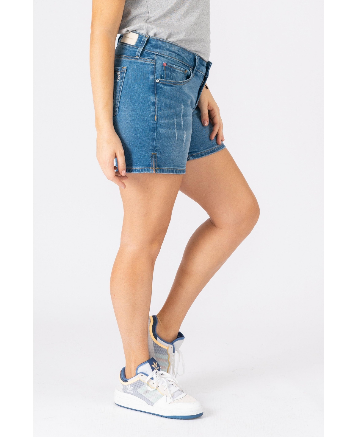 Plus Size Side Vent Shorts - Gia