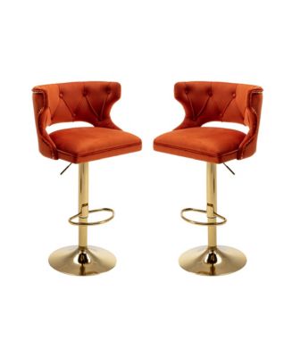 Simplie Fun Bar Stools With Back And Footrest Counter Height Dining ...