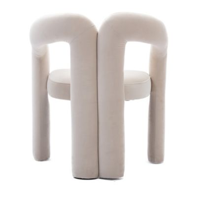 Modern Fabric Upholstered Dining Chairs (Set of 2)