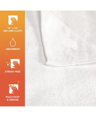 Smart Choice Microfiber Cloths (12 Pack), 16x16, 49gm, Multi-Purpose, Reusable, Color Options