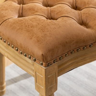  1 Pc Teddy Fabric & Packet Wood Rocking Feature Chair