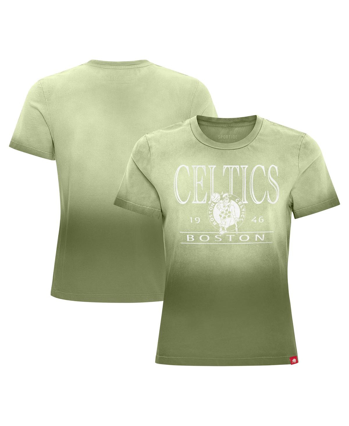 Women's Kelly Green Boston Celtics Arcadia Sun-Dipped T-Shirt - Kelly Green