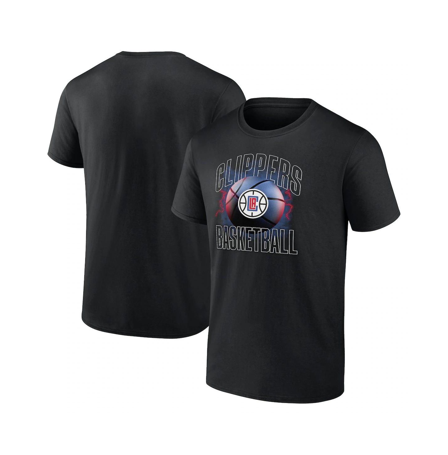 Мужская футболка Fanatics Black LA Clippers Match Up — фото 1