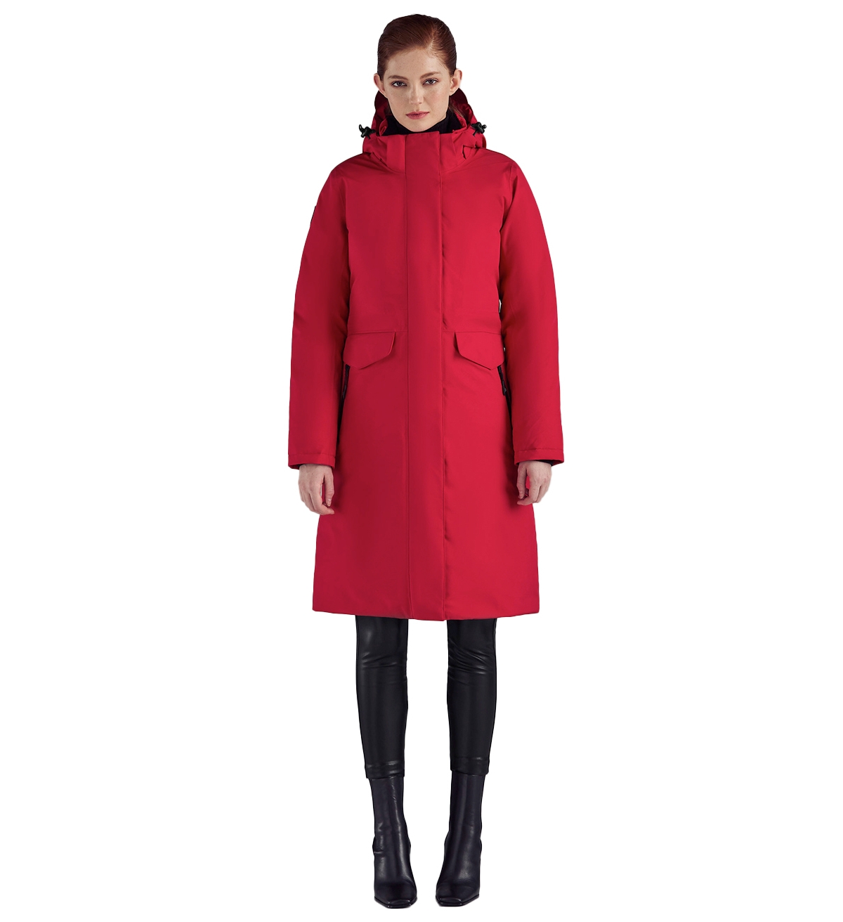 Women's Gravina Long Down Coat - Red