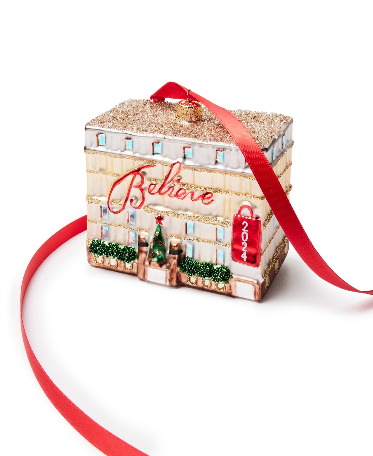 Holiday Lane Macy's Believe On A Storefront Ornament, Exclusively At Macy's In No Color