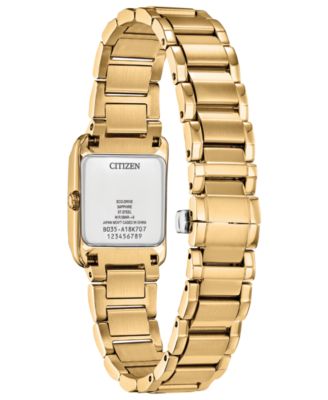 Eco-Drive Women's Bianca Gold-Tone Stainless Steel Bracelet Watch 28mm